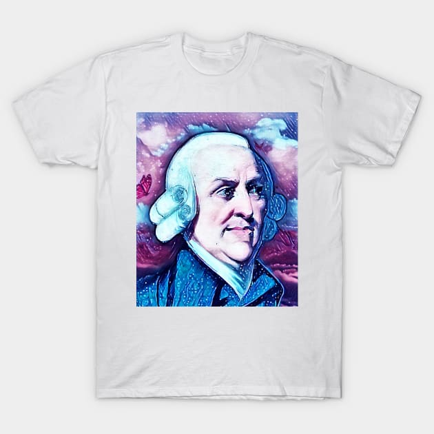 Adam Smith Portrait | Adam Smith Artwork 13 T-Shirt by JustLit